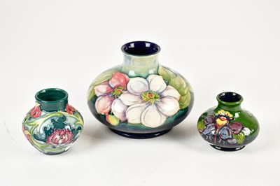 Lot 400 - WALTER MOORCROFT; a large squat vase in the...