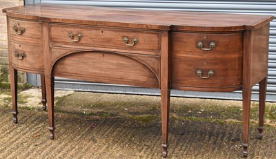 Lot 39A - A large 19th century mahogany sideboard, the...