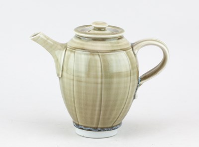 Lot 655 - STEPHEN PARRY (born 1950); a porcelain teapot...