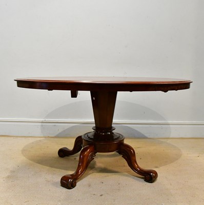 Lot 172 - A Victorian mahogany tilt-top loo table,...