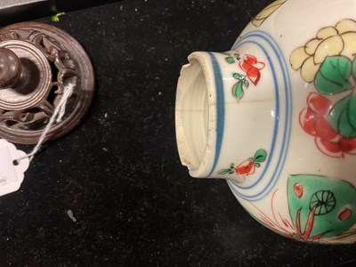 Lot 1016 - Two Chinese porcelain Ming Dynasty baluster...