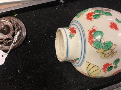 Lot 1016 - Two Chinese porcelain Ming Dynasty baluster...