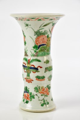 Lot 1017 - A Chinese porcelain Kangxi style Famille Verte...