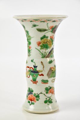 Lot 1017 - A Chinese porcelain Kangxi style Famille Verte...