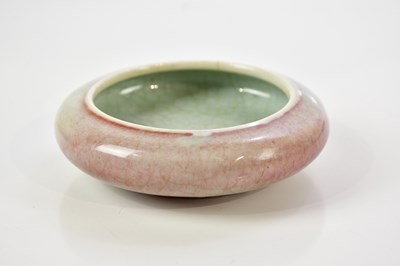 Lot 1004 - A Chinese porcelain peach bloom brush washer,...
