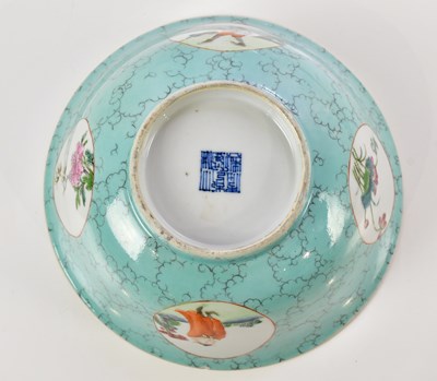 Lot 1005 - A 19th century Chinese porcelain medallion...