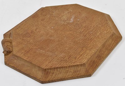 Lot 337 - ROBERT 'MOUSEMAN' THOMPSON; oak octagonal...