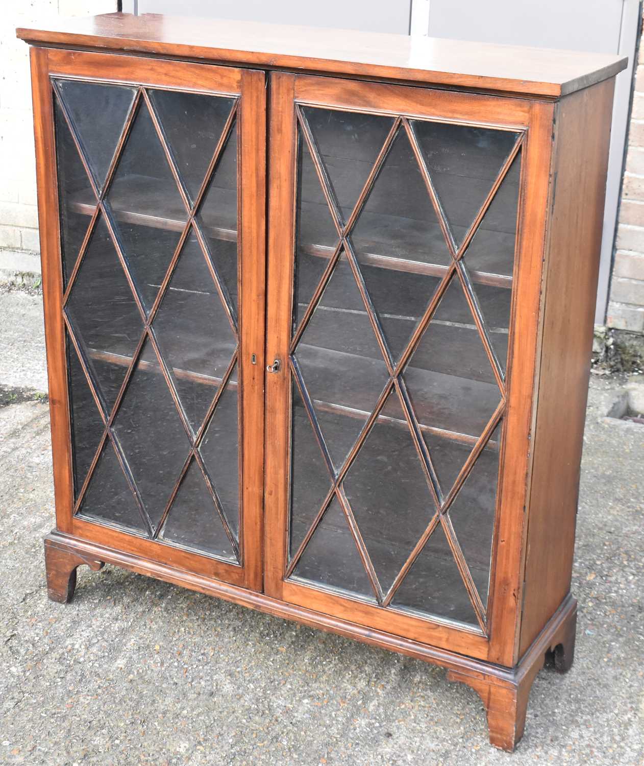 Lot 120 - A 19th century mahogany display cabinet with...