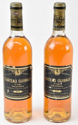 Lot 206 - WINE; two bottles of Château Guiraud 1983...