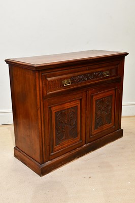 Lot 94 - A Victorian walnut secretaire chest, the...