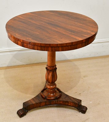 Lot 132 - An early Victorian rosewood circular tilt-top...