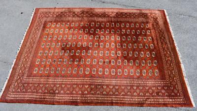 Lot 296 - A large Bokhara style carpet, with elephant...