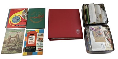 Lot 491 - Two tins of all world stamps and a GB cover...