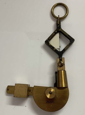 Lot 114 - PALMER; a WWI reflecting clinometer, used by...