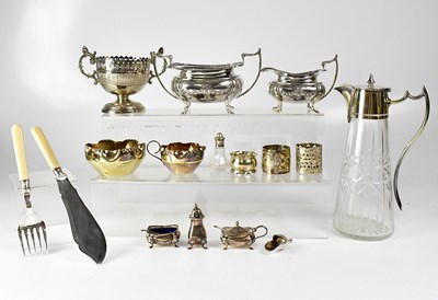 Lot 673 - A collection of silver-plated ware to include...