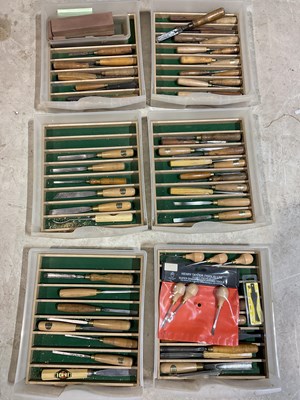 Lot 249 - A quantity of wooden handled woodworking tools,...