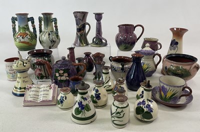 Lot 306 - DEVON POTTERY; a quantity of mainly lilac and...