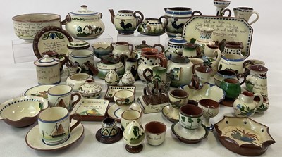 Lot 307 - DEVON POTTERY; a large quantity of mainly...