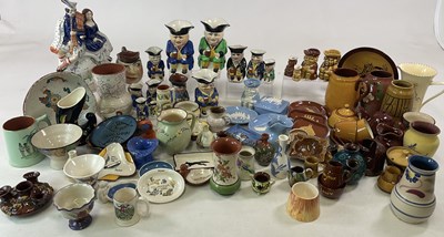 Lot 309 - DEVON POTTERY; a collection of Toby jugs and...