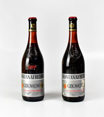 Lot 832 - Two bottles of Fontanafredda Grignolino, 1977...