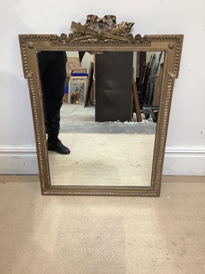 Lot 41 - A reproduction gilt framed rectangular wall...