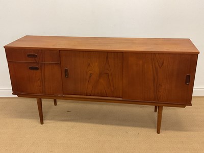 Lot 795 - A mid 20th century teak sideboard with two...