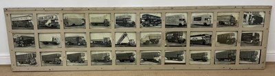 Lot 394 - A large framed and glazed coach builder's...