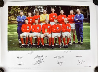 Lot 558 - WORLD CUP 1966; a colour poster of the England...