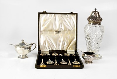 Lot 782 - A group of hallmarked silver items, to include...