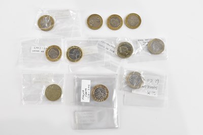 Lot 599 - A collection of two pound coins comprising...