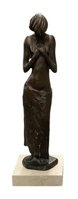 Lot 602 - AFTER LLUIS JORDA; a brown patinated bronzed...