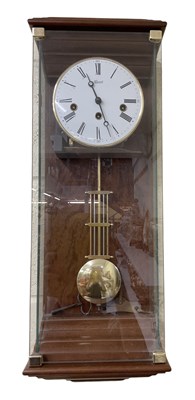 Lot 111 - HERMLE, GERMANY; a modern regulated wall clock,...