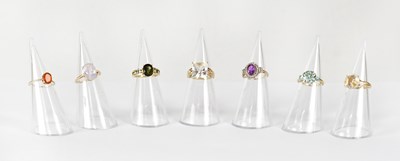 Lot 854 - A group of Gemporia and QVC rings, to include...