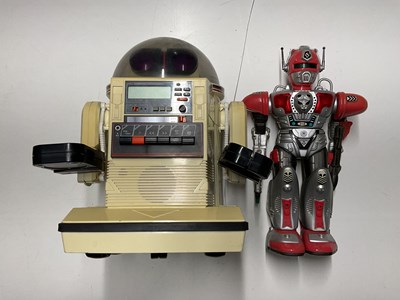 Lot 174 - TOMY; an Omnibot robot and one other, taller...