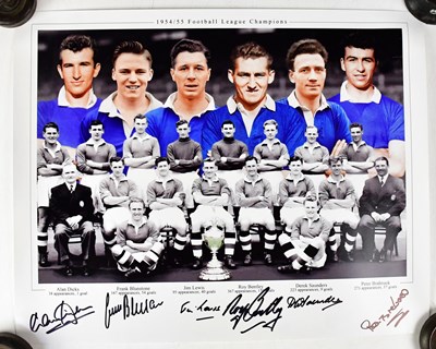 Lot 544 - CHELSEA FC; a colour poster of the 1954/55...