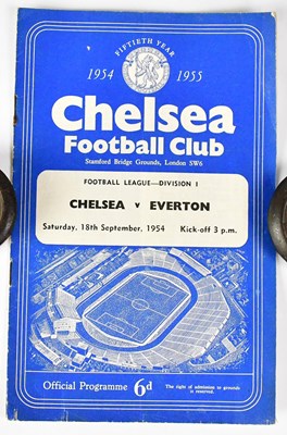 Lot 543 - CHELSEA FC; a programme for Chelsea v Everton,...