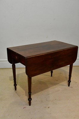 Lot 203 - A Victorian mahogany Pembroke table with end...