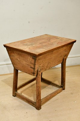 Lot 229 - A 19th century elm dough bin and cover, on...