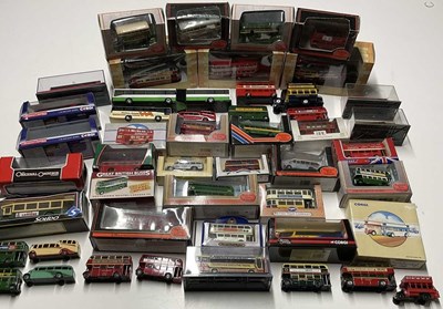 Lot 208 - A collection of buses by Corgi, EFE, Dinky and...