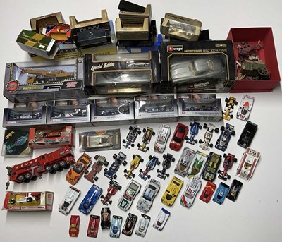 Lot 191 - CORGI AND OTHER MAKES; a racing car collection,...