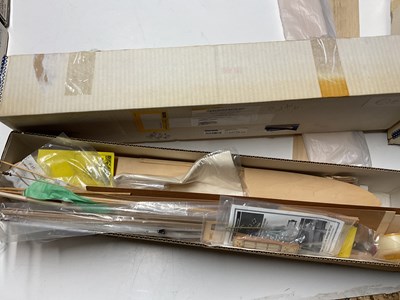 Lot 183 - BLUE JACKET; a large wooden model kit to build...