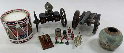 Lot 97 - A scale model of a Gatling gun, length 34cm, a...