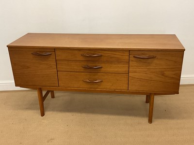 Lot 773 - AVALON; a 1960s teak sideboard, width 143cm.