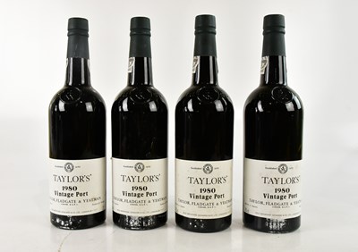 Lot 780 - PORT; four bottles of Taylor's 1980 vintage...