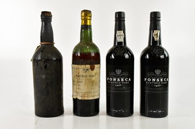 Lot 781 - PORT; four bottles comprising, two Fonseca...