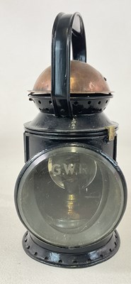 Lot 12 - A rare 'Copper Top' GWR station master's lamp,...