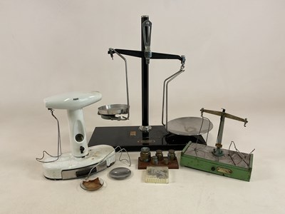 Lot 4 - AVERY: three sets of pharmaceutical weighing...