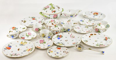 Lot 488 - HEREND; a hand painted four setting part tea...