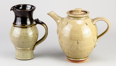 Lot 717 - STEPHEN PARRY (born 1950); a stoneware teapot...