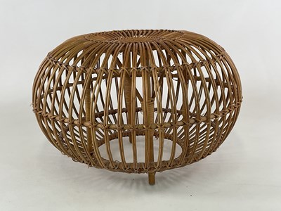 Lot 797 - FRANCO ALBINI; a mid 20th century wicker...